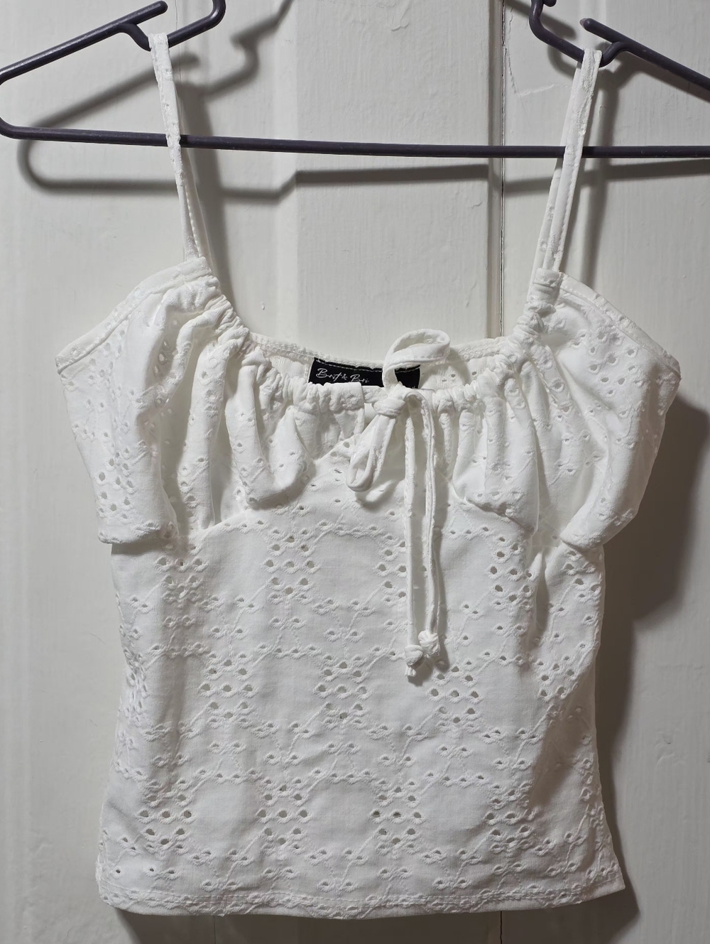 White Eylet Cami